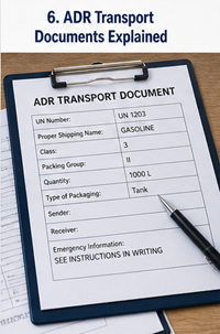 ADR-transportpapierwerk en verzenddocumenten voor gevaarlijke goederen in Europese logistiek