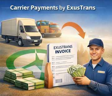 Transportvervoerder die na een afgeronde levering betaling en factuur van ExusTrans ontvangt
