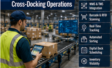 Magazijntechnologiesystemen die worden gebruikt in cross-dockinglogistieke operaties