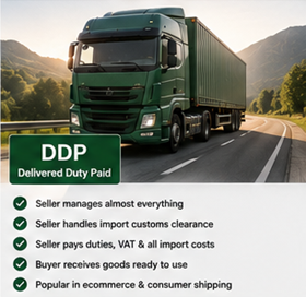 Complete internationale leveringsservice met douaneafhandeling en eindlevering onder DDP-voorwaarden