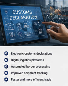 Digitale douanesystemen en elektronische logistieke platforms in internationaal transport