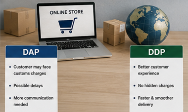 Internationale e-commerce pakketbezorging en douanelogistiek onder DDP- en DAP-voorwaarden