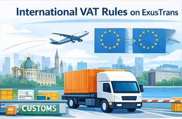 Europese en internationale logistieke routes met btw-regelgeving en compliance voor grensoverschrijdend transport