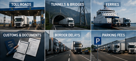 Europese tolheffingssystemen voor vrachtwagens en internationale vrachttransportkosten