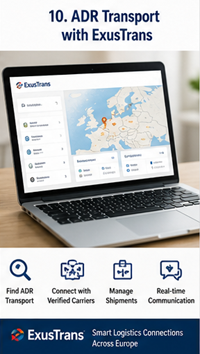 ADR-logistiek platform dat klanten met gevaarlijke goederen en gecertificeerde transporteurs in Europa met elkaar verbindt