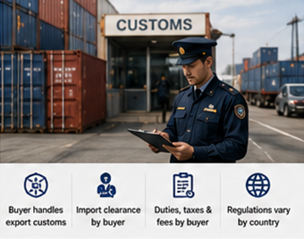 Douane- en exportprocedures voor EXW internationale zendingen