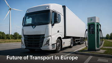 Elektrische vrachtwagens groene logistiek Europa duurzaam transport toekomst slimme logistiek technologie