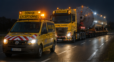 Veiligheidsoperaties en begeleidingcoördinatie voor het vervoer van buitenmaatse lading
