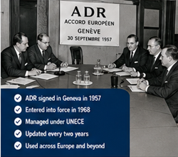 Historische ontwikkeling van ADR-regelgeving en vervoer van gevaarlijke goederen in Europa