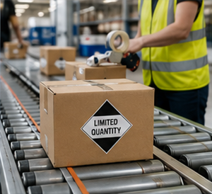 Logistiek proces voor ADR Limited Quantity en vervoer van gevaarlijke stoffen