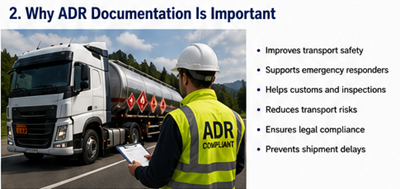 Belang van ADR-transportdocumenten en naleving voor gevaarlijke goederen in Europa