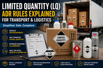 ADR-regels voor Limited Quantity-transport en verpakking van gevaarlijke stoffen in Europa