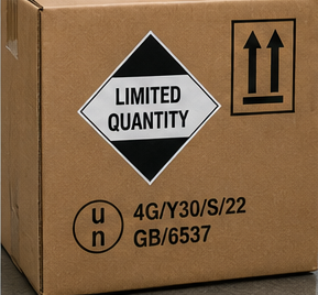 ADR Limited Quantity-etiketten en markeringen op verpakkingen met gevaarlijke stoffen