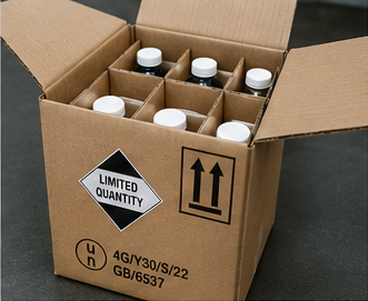 ADR-verpakkingseisen voor Limited Quantity en goedgekeurde dozen voor gevaarlijke stoffen