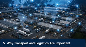 Wereldwijd logistiek netwerk met transportverbindingen door Europa in de supply chain