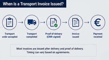 Logistiek proces met afronding van de levering en workflow voor het opstellen van de factuur