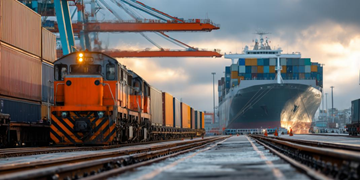 Multimodale logistiek die weg-, lucht- en zeetransport combineert in de supply chain