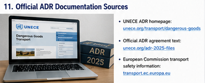 Officiële ADR-regelgevingsdocumenten en UNECE-bronnen voor het vervoer van gevaarlijke goederen