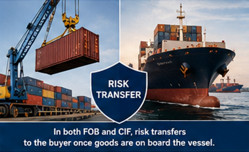 Risico-overdracht van lading tijdens het laden van containers in internationale scheepvaart