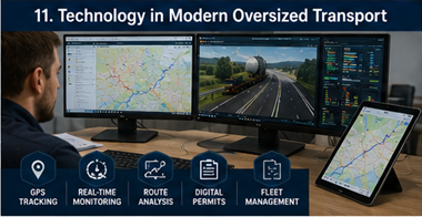 Digitale planning voor zwaartransportlogistiek en GPS-tracking van konvooien