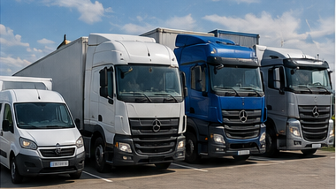 Transportvoertuigen voor palletvervoer, waaronder bestelwagens, bakwagens, trailers en logistieke wagenparkoperaties