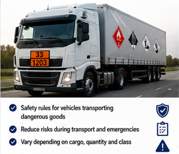ADR-vereisten voor voertuigen voor gevaarlijke goederen en naleving van transportveiligheid in Europa