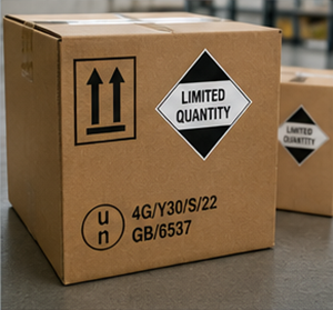 Verpakking en etikettering voor ADR-transport van gevaarlijke stoffen als Limited Quantity