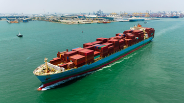 Zeetransport voor bulk- en grote zendingen met containerschepen